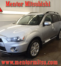 mitsubishi outlander 2011 gray suv gasoline 6 cylinders all whee drive automatic with overdrive 44060