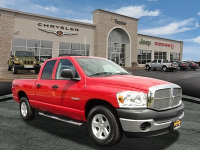 dodge ram pickup 1500 2008 red pickup truck sxt gasoline 8 cylinders rear wheel drive automatic 60915