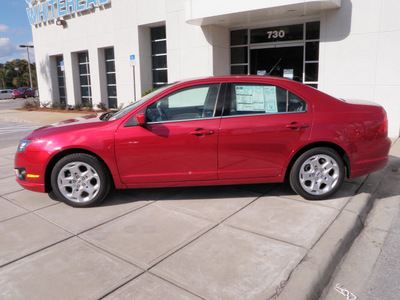 ford fusion 2011 red sedan se gasoline 4 cylinders front wheel drive automatic 32401