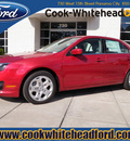 ford fusion 2011 red sedan se gasoline 4 cylinders front wheel drive automatic 32401