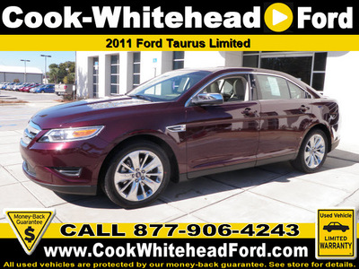 ford taurus 2011 maroon sedan limited gasoline 6 cylinders front wheel drive automatic 32401