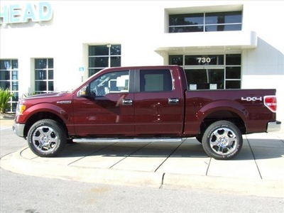 ford f 150 2010 dk  red pickup truck lariat flex fuel 8 cylinders 4 wheel drive automatic 32401