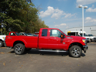 ford f 250 super duty 2011 red lariat biodiesel 8 cylinders 4 wheel drive automatic 46168