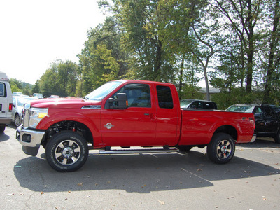 ford f 250 super duty 2011 red lariat biodiesel 8 cylinders 4 wheel drive automatic 46168