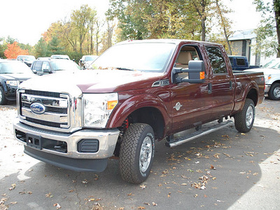 ford f 250 super duty 2011 dk  red biodiesel 8 cylinders 4 wheel drive automatic 46168