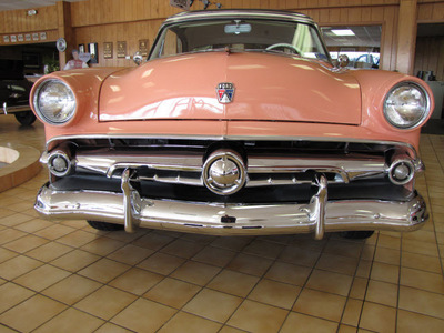 ford crestline skyliner 1954 coral sedan tinted transparent roof panel v8 automatic 61008