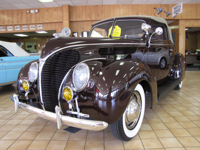 ford rumble seat cabrilet 1938 brown 8 cylinders 3 speed 61008