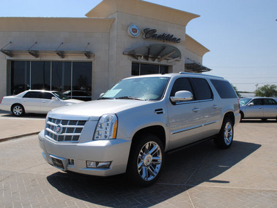 cadillac escalade esv 2011 silver lin suv platinum edition flex fuel 8 cylinders all whee drive automatic 76087