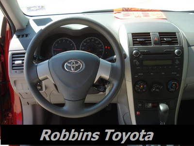 toyota corolla 2010 red sedan le gasoline 4 cylinders front wheel drive automatic 75503