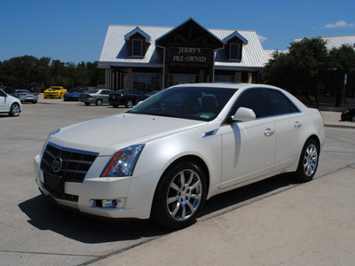 cadillac cts 2009 white sedan gasoline 6 cylinders rear wheel drive automatic 76087