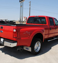 ford f 450 super duty 2008 red lariat diesel 8 cylinders 4 wheel drive automatic 76087