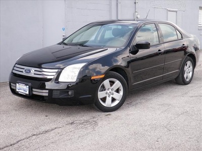 ford fusion 2008 black sedan i4 se gasoline 4 cylinders front wheel drive automatic 61832