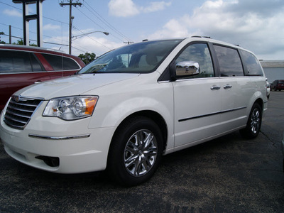 chrysler town and country 2010 white van limited navigation dvd system gasoline 6 cylinders front wheel drive automatic 60115