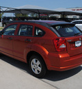 dodge caliber 2007 orange hatchback gasoline 4 cylinders front wheel drive automatic 76087