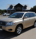 toyota highlander 2008 gold suv gasoline 6 cylinders front wheel drive automatic 76087