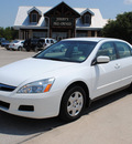 honda accord 2006 white sedan gasoline 4 cylinders front wheel drive automatic 76087