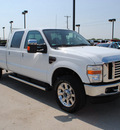 ford f 350 super duty 2010 white lariat diesel 8 cylinders 4 wheel drive automatic 76087