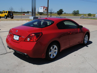 nissan altima 2009 red coupe 2 5 s gasoline 4 cylinders front wheel drive automatic 76087