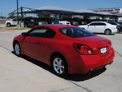 nissan altima 2009 red coupe 2 5 s gasoline 4 cylinders front wheel drive automatic 76087
