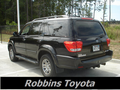 toyota sequoia 2007 black suv limited gasoline 8 cylinders 4 wheel drive automatic 75503