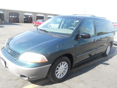 ford windstar 2001 green van gasoline 6 cylinders front wheel drive 4 speed automatic 43228