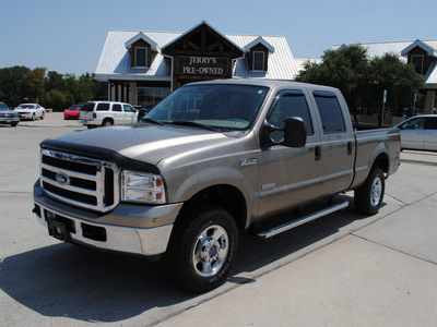 ford f 250 super duty 2005 tan lariat diesel 8 cylinders 4 wheel drive automatic 76087