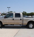 ford f 250 super duty 2005 tan lariat diesel 8 cylinders 4 wheel drive automatic 76087