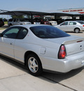 chevrolet monte carlo 2002 silver coupe gasoline 6 cylinders front wheel drive automatic 76087