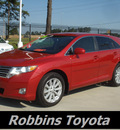 toyota venza 2009 red wagon fwd 4cyl gasoline 4 cylinders front wheel drive automatic 75503