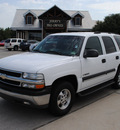 chevrolet tahoe 2003 white suv flex fuel 8 cylinders rear wheel drive automatic 76087