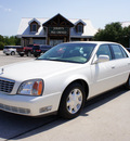 cadillac deville 2001 white sedan gasoline 8 cylinders dohc front wheel drive automatic 76087