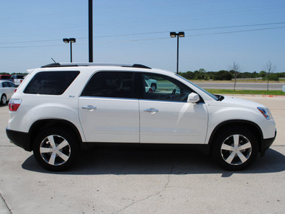 gmc acadia 2011 white suv gasoline 6 cylinders all whee drive automatic 76087
