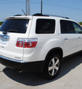 gmc acadia 2011 white suv gasoline 6 cylinders all whee drive automatic 76087