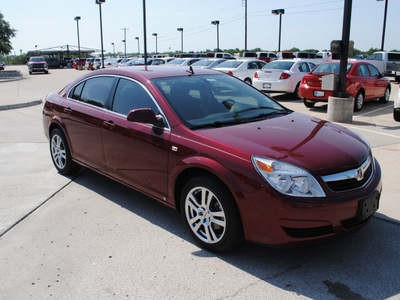 saturn aura 2009 maroon sedan xe gasoline 4 cylinders front wheel drive automatic 76087