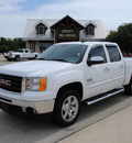 gmc sierra 1500 2010 white sle flex fuel 8 cylinders 2 wheel drive automatic 76087