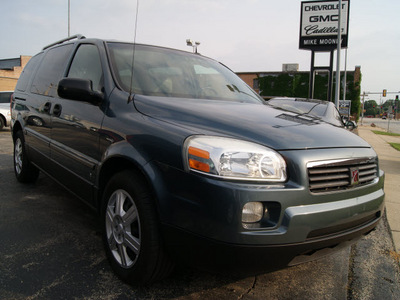 saturn relay 2007 blue green van 2 dvd system gasoline 6 cylinders front wheel drive automatic 60115