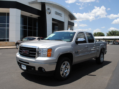 gmc sierra 1500 2011 pure silve sle flex fuel 8 cylinders 2 wheel drive automatic 76087