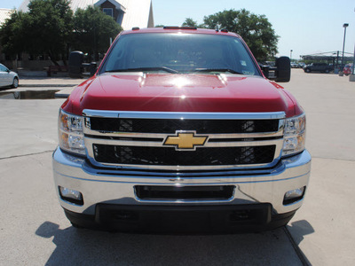 chevrolet silverado 3500hd 2011 red ltz diesel 8 cylinders 4 wheel drive automatic 76087