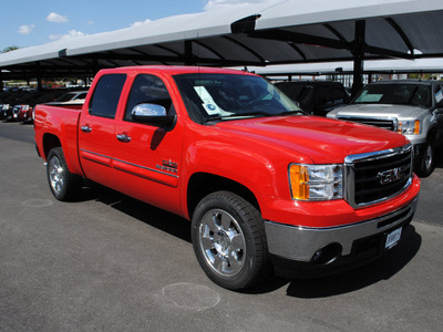 gmc sierra 1500 2011 fire red sle flex fuel 8 cylinders 2 wheel drive automatic 76087