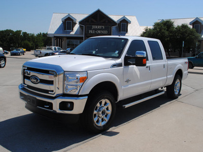 ford f 250 super duty 2011 white lariat biodiesel 8 cylinders 4 wheel drive automatic 76087