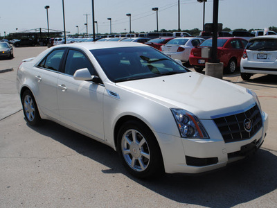 cadillac cts 2009 white sedan gasoline 6 cylinders rear wheel drive automatic 76087