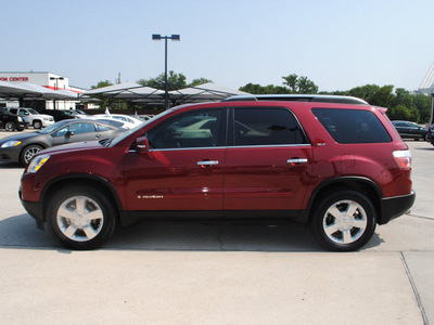 gmc acadia 2007 red suv slt gasoline 6 cylinders front wheel drive automatic 76087