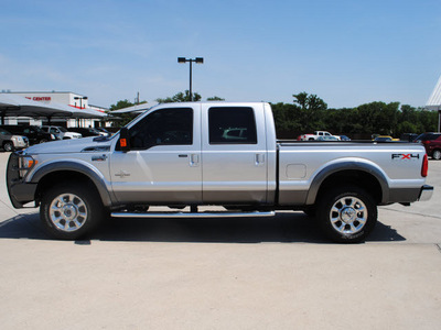 ford f 250 super duty 2011 silver lariat biodiesel 8 cylinders 4 wheel drive automatic 76087