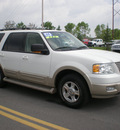 ford expedition 2005 white suv eddie bauer gasoline 8 cylinders 4 wheel drive automatic with overdrive 13502