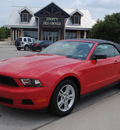 ford mustang 2010 red gasoline 6 cylinders rear wheel drive automatic with overdrive 76087