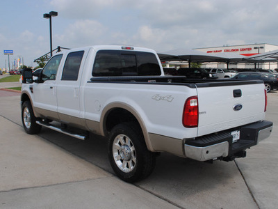 ford f 250 super duty 2010 white lariat diesel 8 cylinders 4 wheel drive automatic 76087
