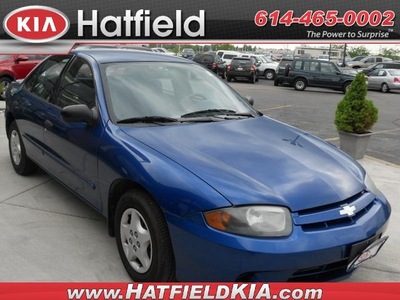 chevrolet cavalier 2003 blue sedan gasoline 4 cylinders front wheel drive automatic 43228