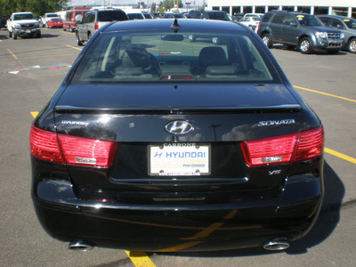 hyundai sonata 2009 black sedan gasoline 6 cylinders front wheel drive automatic 13502