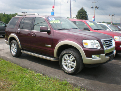 ford explorer 2008 maroon suv eddie bauer gasoline 6 cylinders 4 wheel drive automatic with overdrive 13502