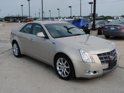 cadillac cts 2008 gold sedan gasoline 6 cylinders rear wheel drive automatic 76087